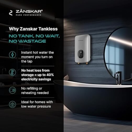 Zanskar Hotspring™ Tankless Electric Water Heater 7 KW - Image 6